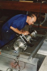 machining the crankshaft of the Mary Ann locomotive