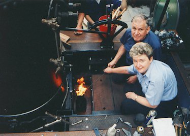 Lighting of the Mary Ann Steam Locomotive